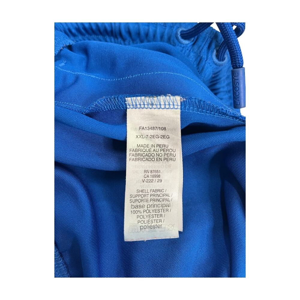 Lacoste Track Pants Mens XXL Blue Regular Fit Athletic Streetwear Jogger Logo - Picture 9 of 12